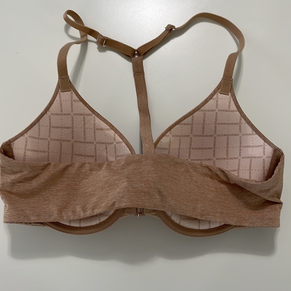 Victoria’s Secret Racerback Semi Demi Front Closure Size 32C Nude - Picture 3 of 7